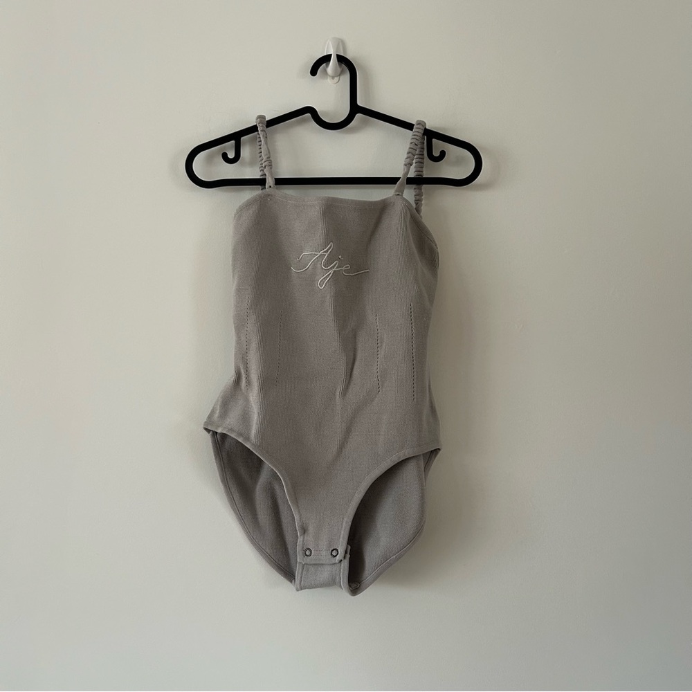 AJE Emma Gray Bodysuit Size XS